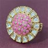 Kundan Adjustable Ring With Carat Gold Plating
