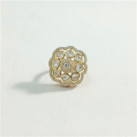 Kundan Classic Ring With Carat Gold Plating