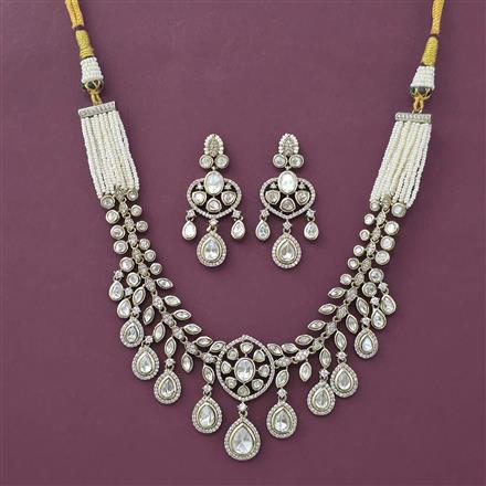 Kundan Classic Necklace With Mehndi Plating