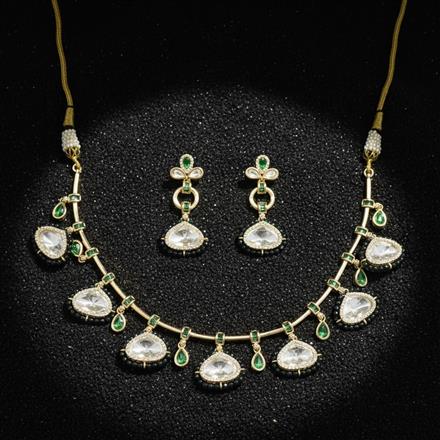 Kundan Classic Necklace With Carat Gold Plating