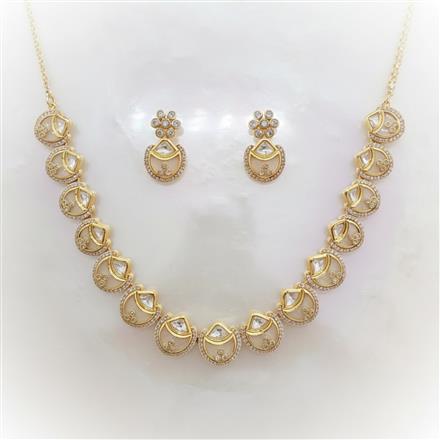 Kundan Classic Necklace Set With Carat Gold Plating