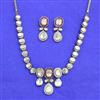 Kundan Classic Necklace Set With Mehndi Plating