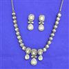 Kundan Classic Necklace Set With Mehndi Plating