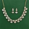 Kundan Classic Necklace Set With Carat Mehndi Plating