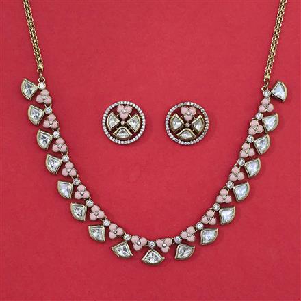 Kundan Classic Necklace With Mehndi Plating