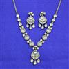 Kundan Classic Necklace Set With Carat Mehndi Plating