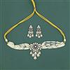 Kundan Classic Necklace Set With Mehndi Plating