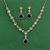 Kundan Classic Necklace Set With Mehndi Plating
