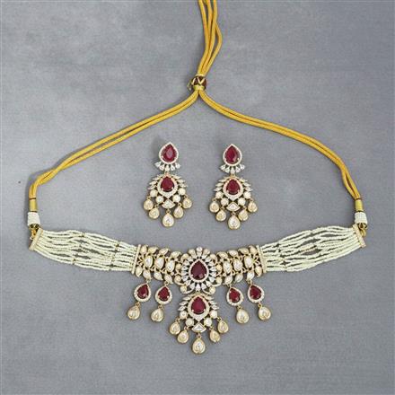Kundan Classic Necklace Set With Carat Gold Plating