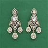 Kundan Classic Earring With Carat Mehndi Plating