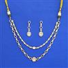 Kundan Classic Necklace Set With Carat Mehndi Plating
