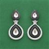 Kundan Classic Earring With Black Plating