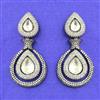 Kundan Classic Earring With Black Plating