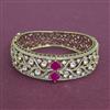 Kundan Openable Kada With Mehndi Plating