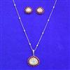 Kundan Classic Pendant Set With Carat Gold Plating