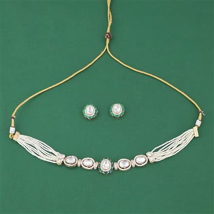 Kundan Classic Necklace Set With Carat Gold Plating