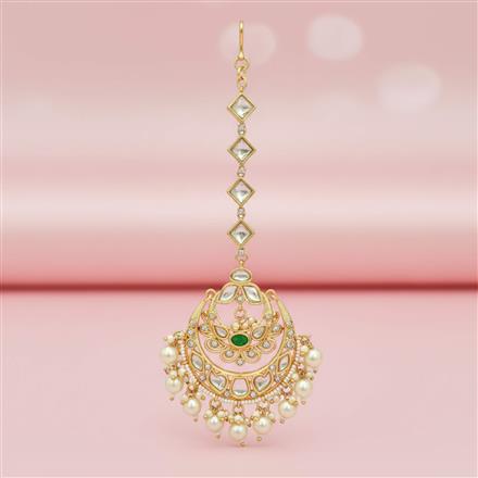 Kundan Classic Tikka With Carat Gold Plating
