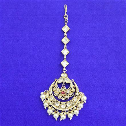Kundan Classic Tikka With Carat Gold Plating