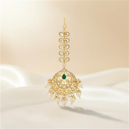 Kundan Classic Tikka With Carat Gold Plating