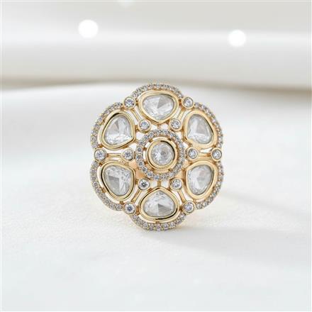 Kundan Classic Ring With Carat Gold Plating