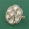 Kundan Classic Ring With Carat Gold Plating