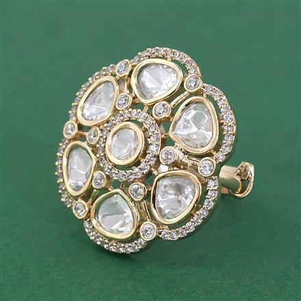 Kundan Classic Ring With Carat Gold Plating