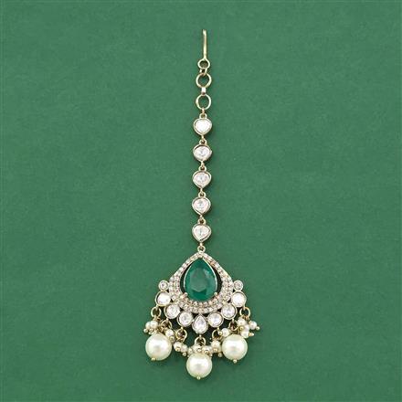 Kundan Classic Tikka With Mehndi Plating