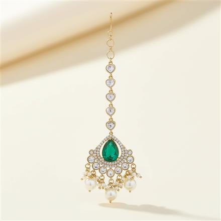 Kundan Classic Tikka With Mehndi Plating