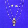 Kundan Classic Pendant Set With Carat Gold Plating