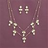 Kundan Long Necklace Set With Carat Gold Plating