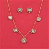 Kundan Delicate Necklace Set With Carat Gold Plating