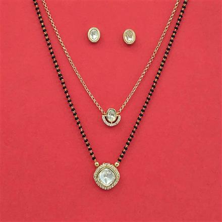 Kundan Delicate Mangalsutra With Carat Gold Plating