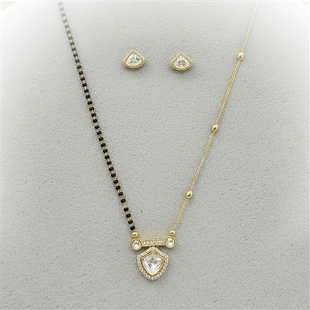 Kundan Delicate Mangalsutra With Carat Gold Plating