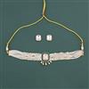 Kundan Choker Necklace Set With Carat Gold Plating