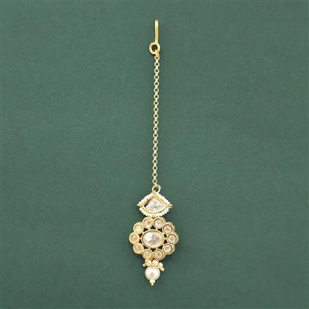 Kundan Moti Tikka With Carat Gold Plating