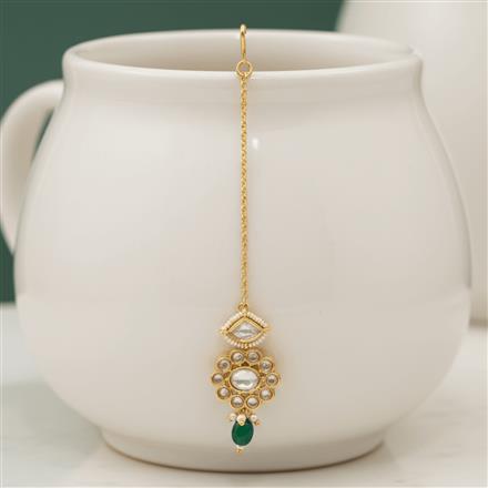 Kundan Moti Tikka With Carat Gold Plating