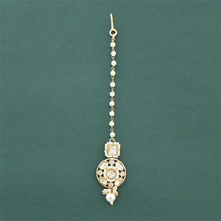 Kundan Moti Tikka With Carat Gold Plating