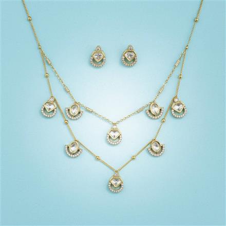 Kundan Classic Necklace With Carat Gold Plating
