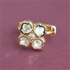 Kundan Adjustable Ring With Carat Gold Plating