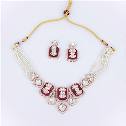Kundan Choker Necklace With Carat Gold Plating