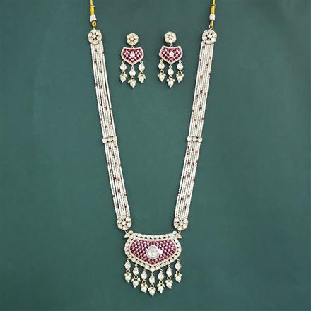 Kundan Moti Pendant Set With Carat Gold Plating