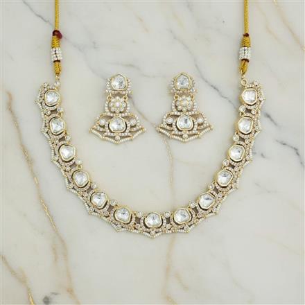 Kundan Classic Necklace Set With Carat Gold Plating