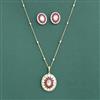 Kundan Classic Pendant Set With Carat Gold Plating
