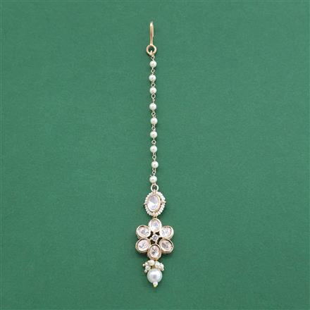 Kundan Moti Tikka With Carat Gold Plating