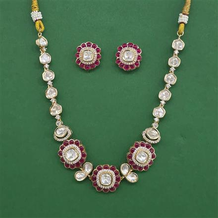 Kundan Choker Necklace Set With Carat Gold Plating