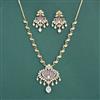 Kundan Classic Necklace Set With Mehndi Plating