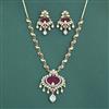 Kundan Classic Necklace Set With Mehndi Plating