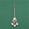 Kundan Moti Tikka With Carat Mehndi Plating