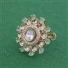 Kundan Adjustable Ring With Carat Gold Plating