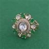 Kundan Adjustable Ring With Carat Gold Plating